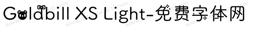 Goldbill XS Light字体转换